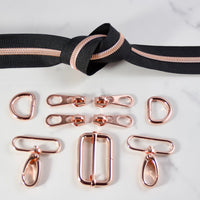 Rae Dual Zip Crossbody Bag Hardware Kit (Emporium Threads)