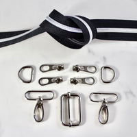 Rae Dual Zip Crossbody Bag Hardware Kit (Emporium Threads)