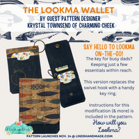 Lookma Wallet (a Charming Cheek Design) PDF Sewing Pattern (includes SVGs, A0 File, Projector File and Video!)