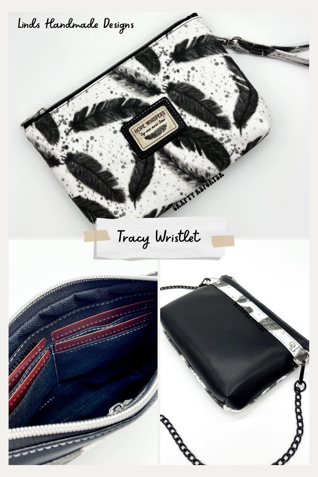Tracy Wristlet PAPER PATTERN (includes video!)