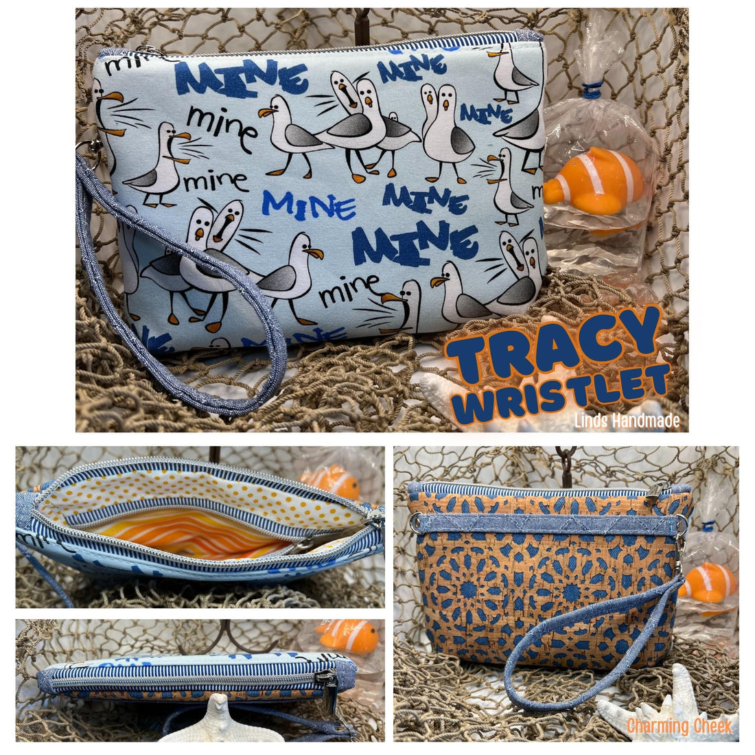 Tracy Wristlet PAPER PATTERN (includes video!)