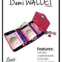 Demi Wallet PAPER PATTERN (includes video!)