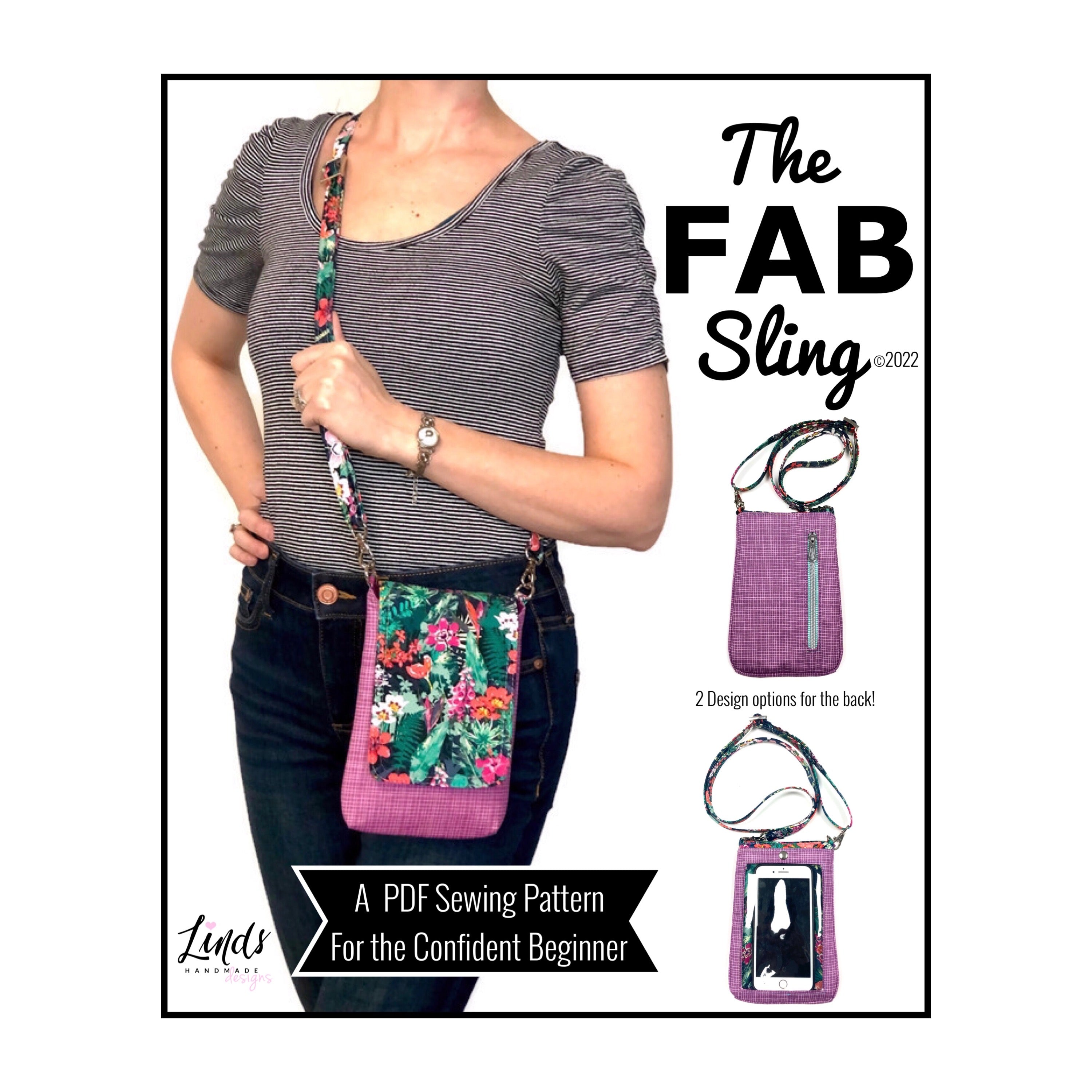 1-hour Sling Bag DIGITAL Pattern -   Sling bag pattern, Hobo bag  patterns, Bag pattern