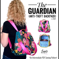 Guardian Anti-theft Backpack PDF Sewing Pattern (includes SVGs, A0 File, Projector File and Video!)