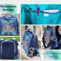 Guardian Anti-theft Backpack PDF Sewing Pattern (includes SVGs, A0 File, Projector File and Video!)