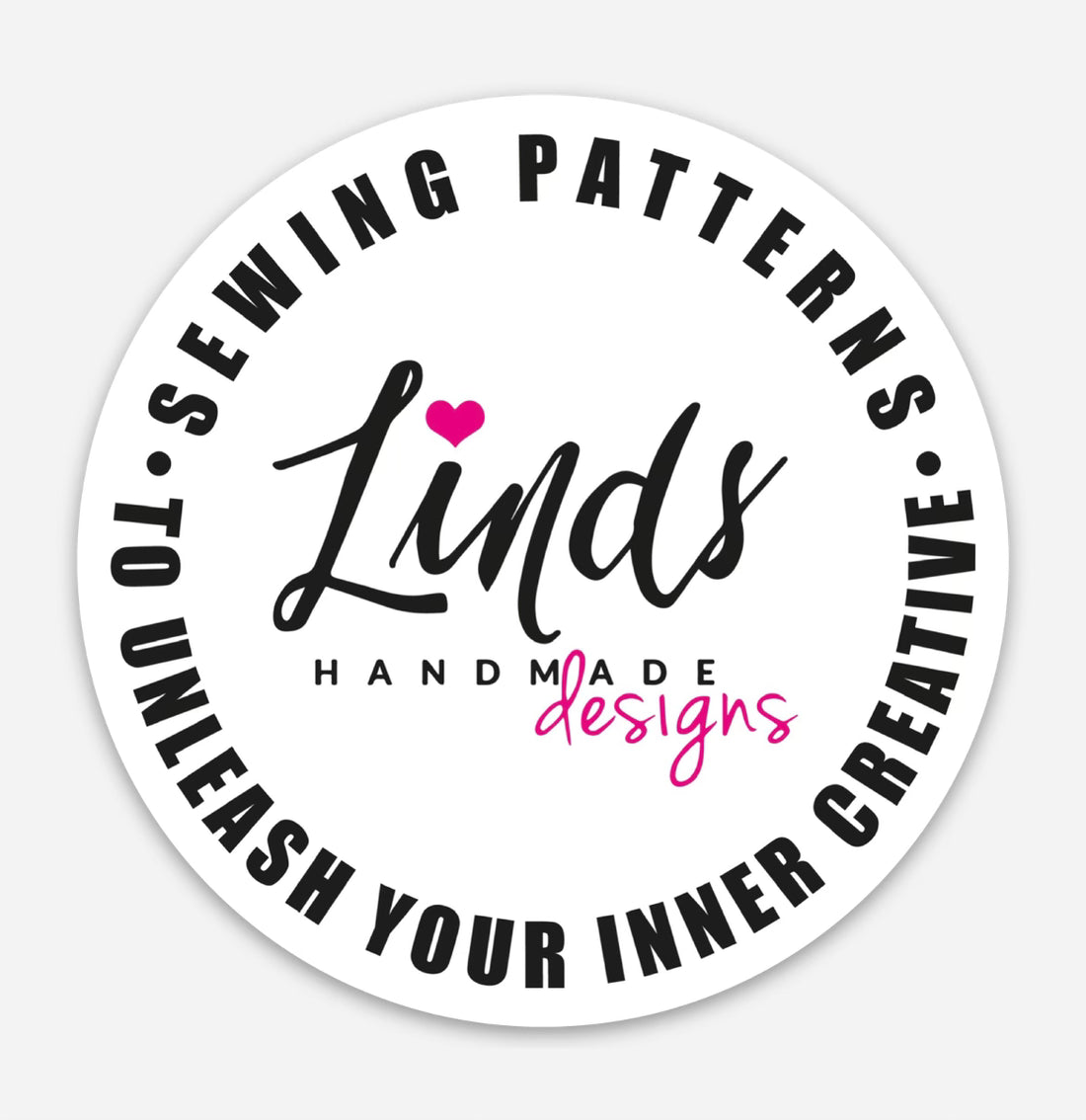 Linds Handmade Swag Sticker in white