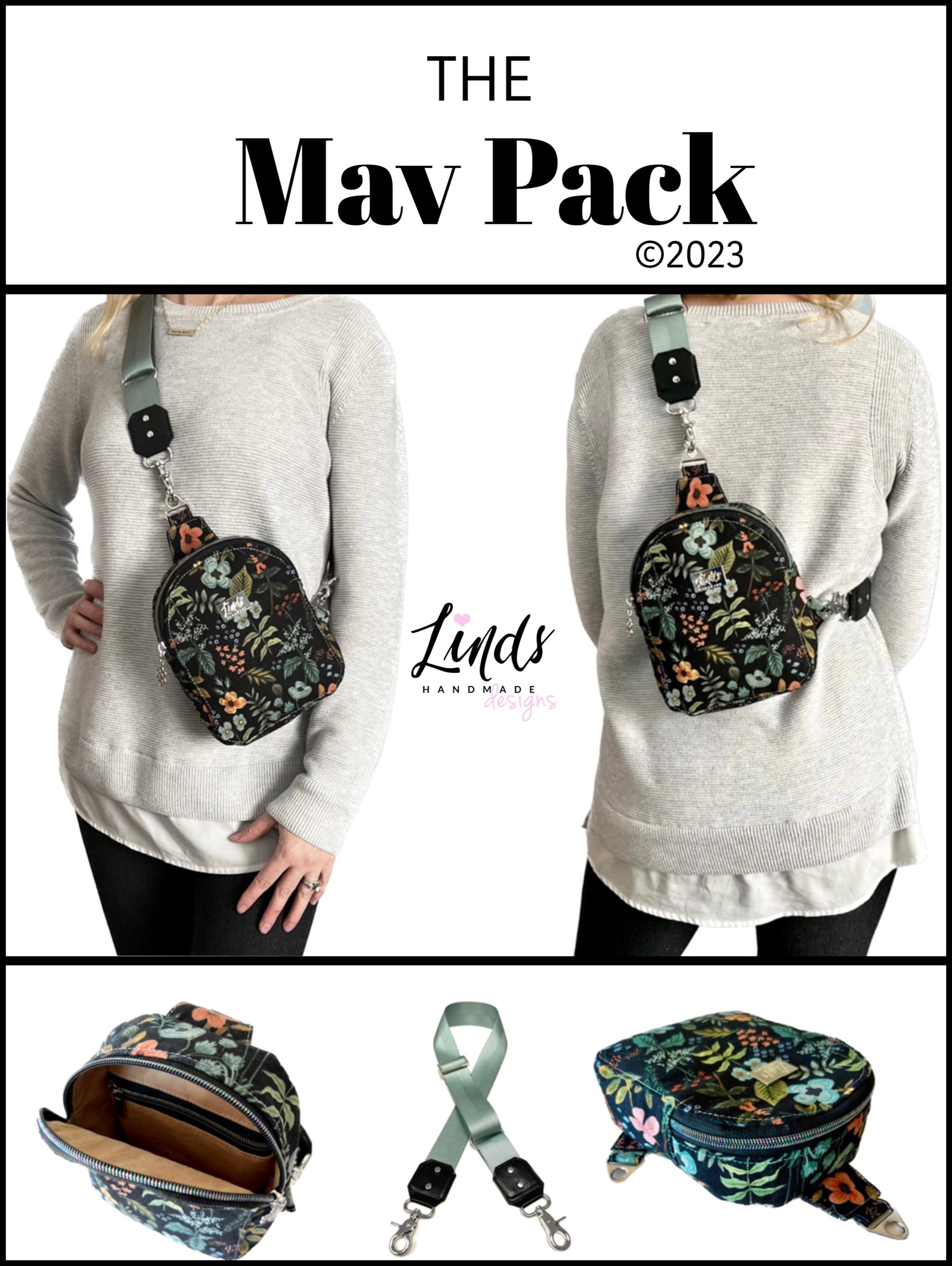 Mav Pack PDF Sewing Pattern (includes SVGs, A0 file, Projector File