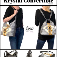 Krystal Convertible Bag PAPER PATTERN (includes video!)