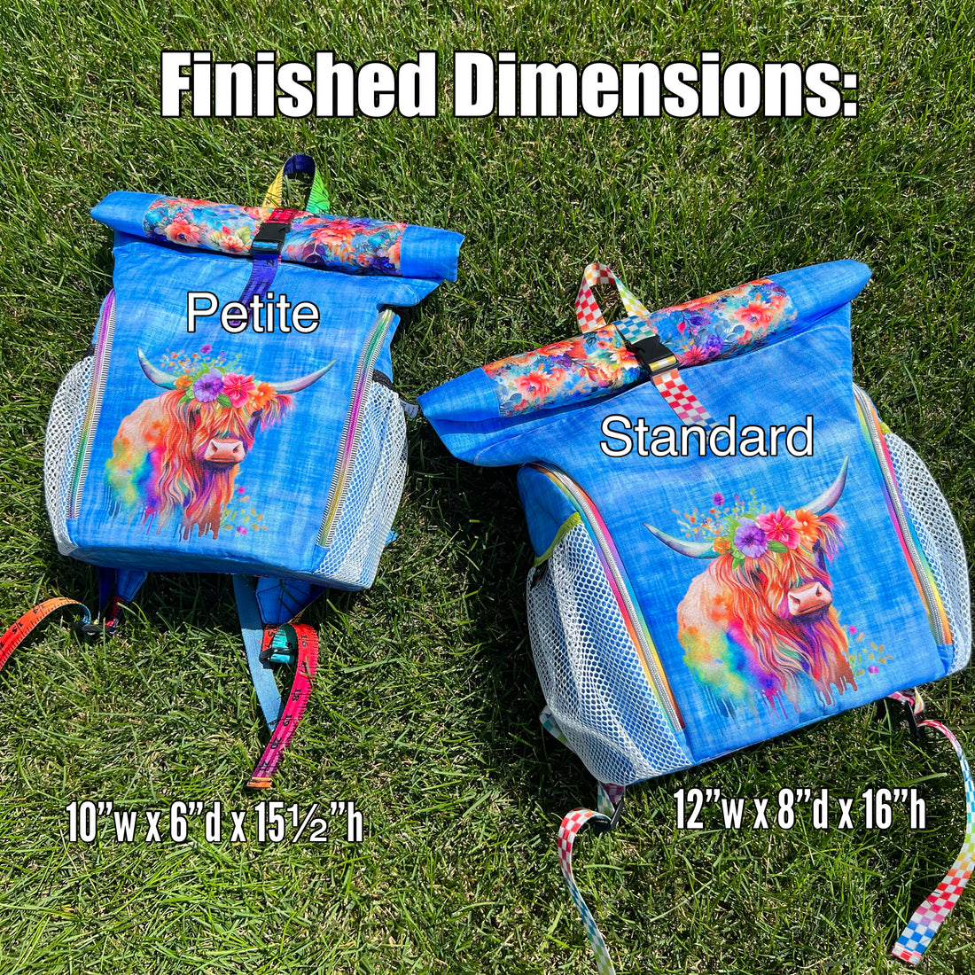 Rick Rolltop Backpack PDF Sewing Pattern (Includes an A0 File, Projector File, and Video!)