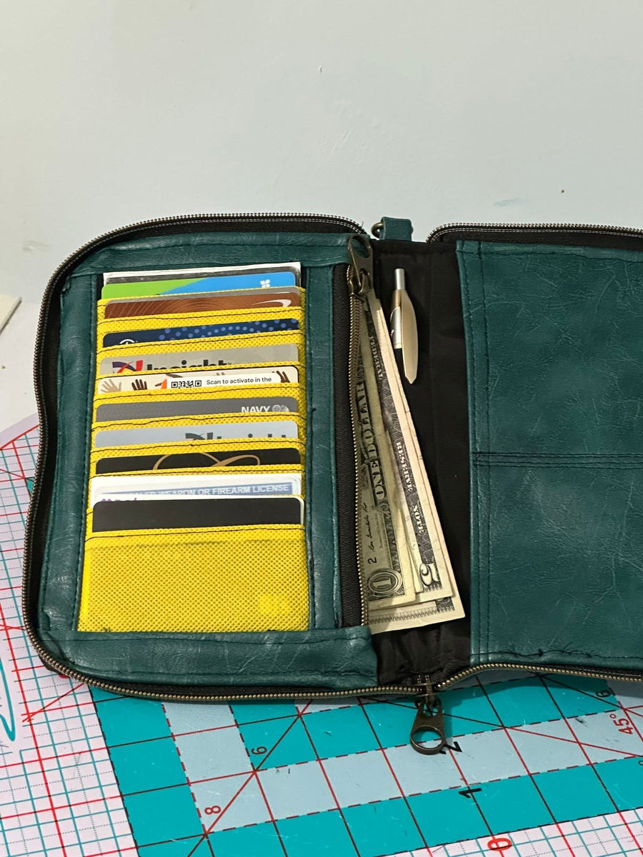 Julie Jetsetter Wallet PDF Sewing Pattern (includes SVGs, Projector File and Video!)