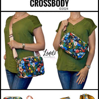 Rae Dual Zip Crossbody PDF sewing pattern (includes SVGs, projector file, and video!)