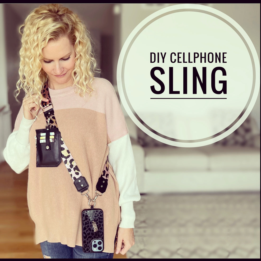 D Ring and Strap Accent PATTERN PIECES for DIY Cellphone Sling Tutorial.