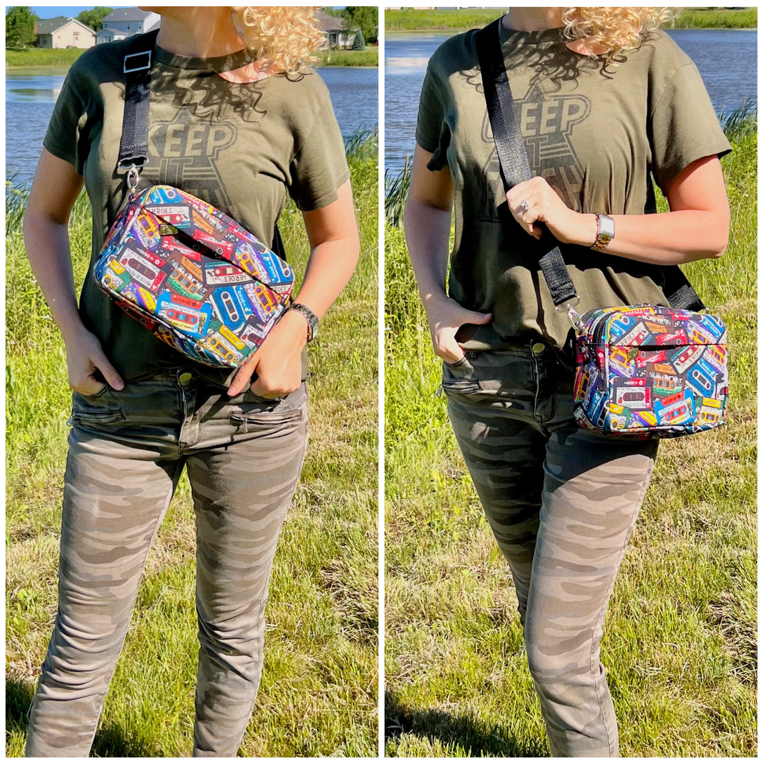 Rae Dual Zip Crossbody PDF sewing pattern (includes SVGs, projector file, and video!)