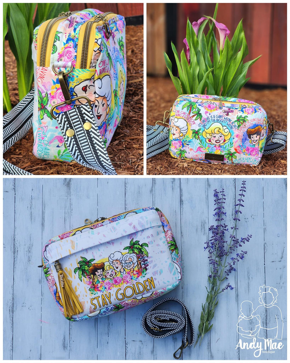 Rae Dual Zip Crossbody PDF sewing pattern (includes SVGs, projector file, and video!)