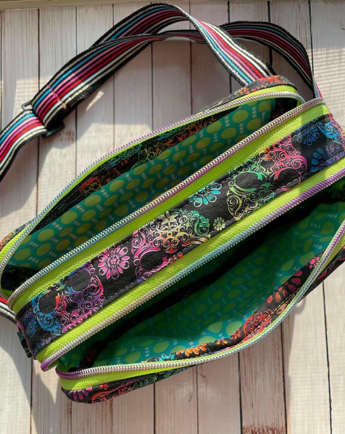 Rae Dual Zip Crossbody PDF sewing pattern (includes SVGs, projector file, and video!)