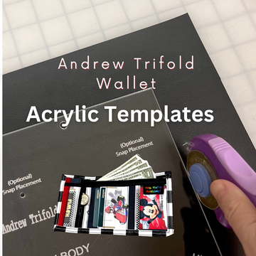 Andrew Trifold Wallet Acrylic Template (Emporium Threads)