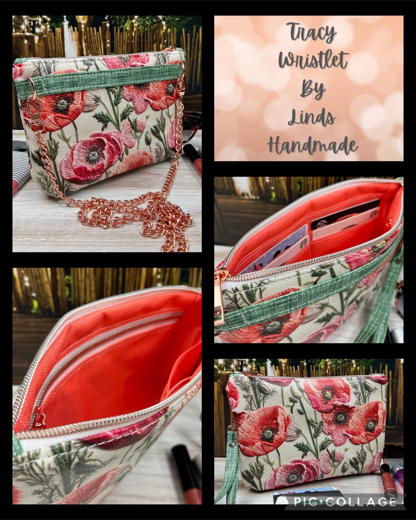 Tracy Wristlet PDF Sewing Pattern (includes SVGs, A0 File, Projector F ...