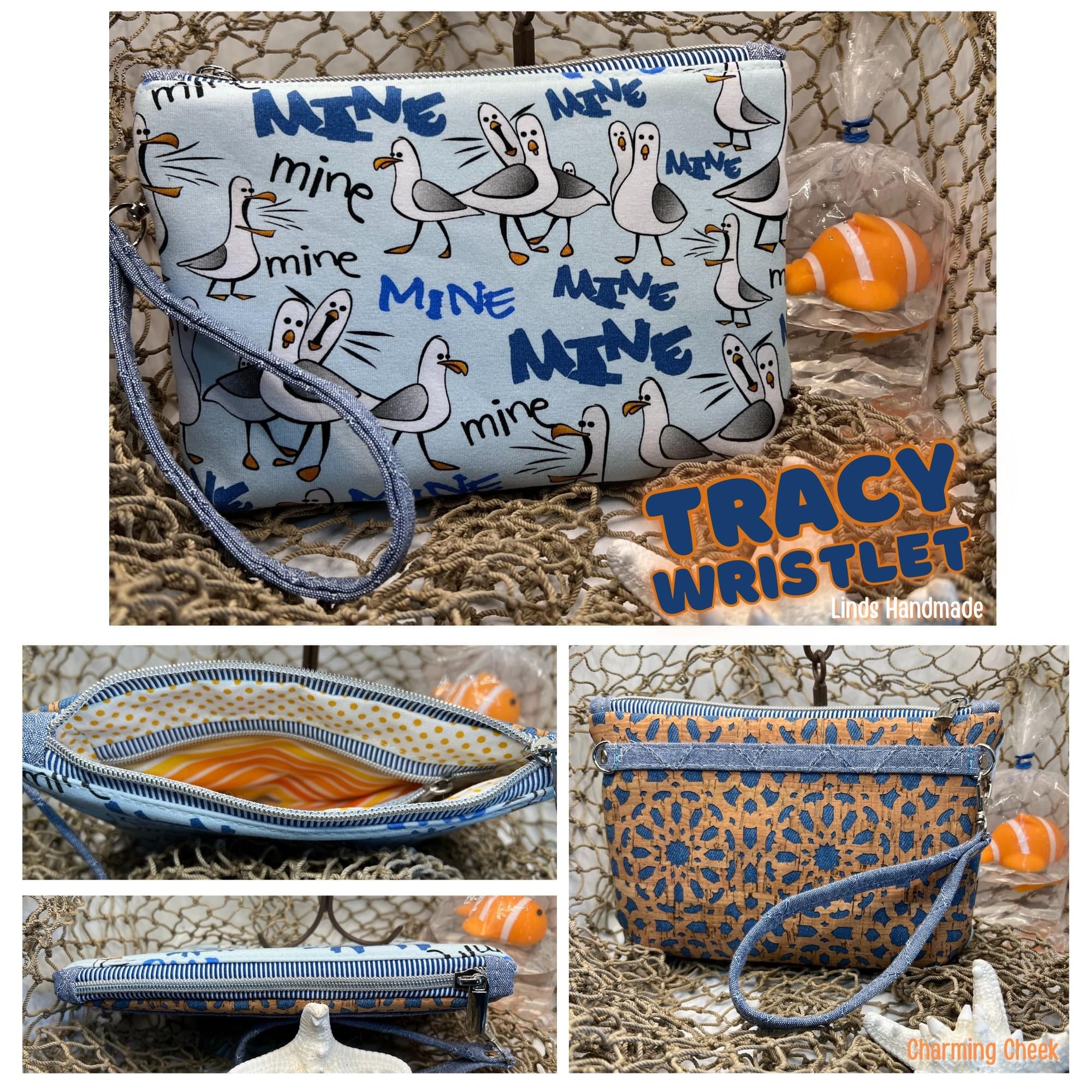 Tracy Wristlet PDF Sewing Pattern (includes SVGs, A0 File, Projector F ...