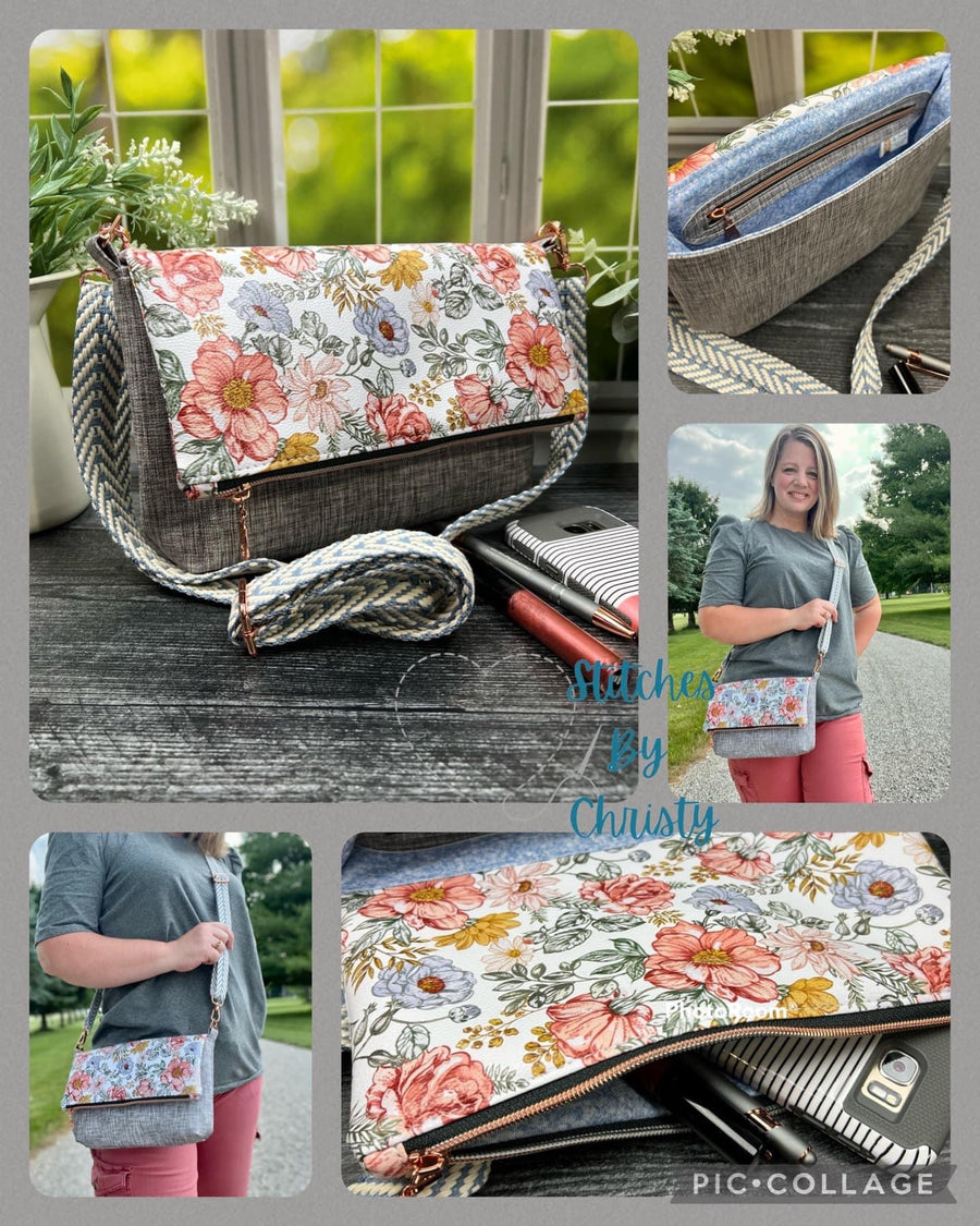 Fiona Foldover PDF Sewing Pattern (includes SVGs, A0, Projector Files and video!)