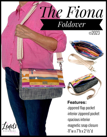 Stephie Shoulder Bag PDF sewing pattern (includes SVGs for leather par –  Linds Handmade Designs