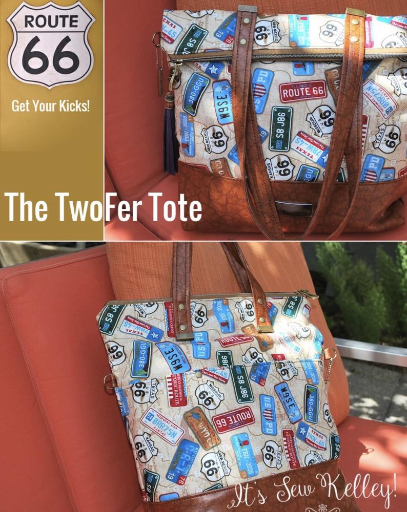 Twofer Tote PDF Sewing Pattern (includes A0 Files and video!)