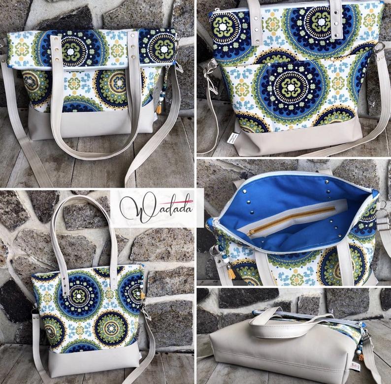 Twofer Tote PDF Sewing Pattern (includes A0 Files and video!)