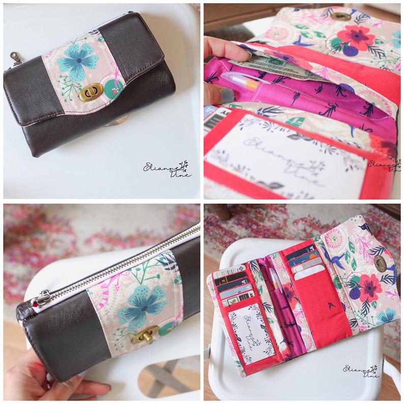 Marilyn Wallet PDF Sewing Pattern (includes a video!) – Linds Handmade ...
