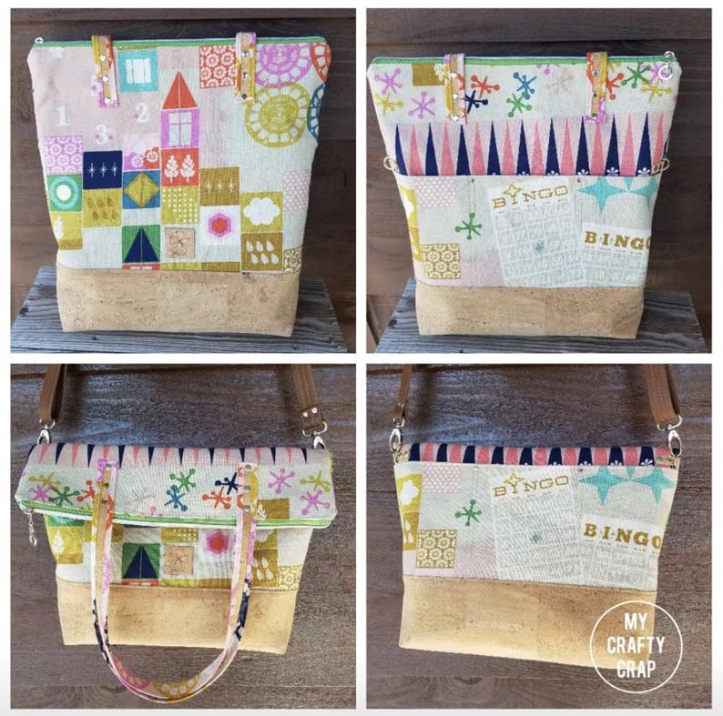 Twofer Tote PDF Sewing Pattern (includes A0 Files and video!)