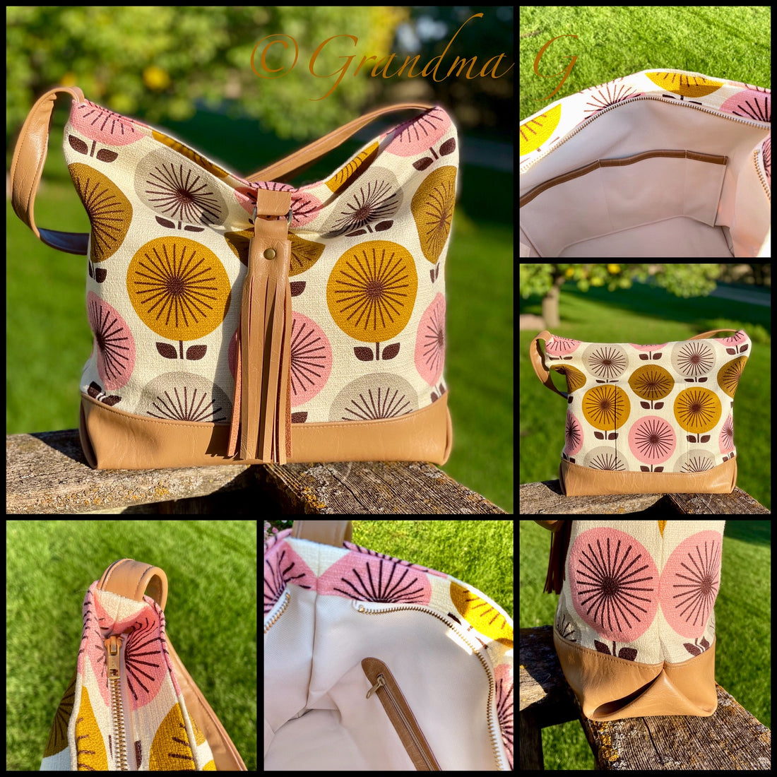 Stephie Shoulder Bag PDF sewing pattern (includes SVGs for leather parts)