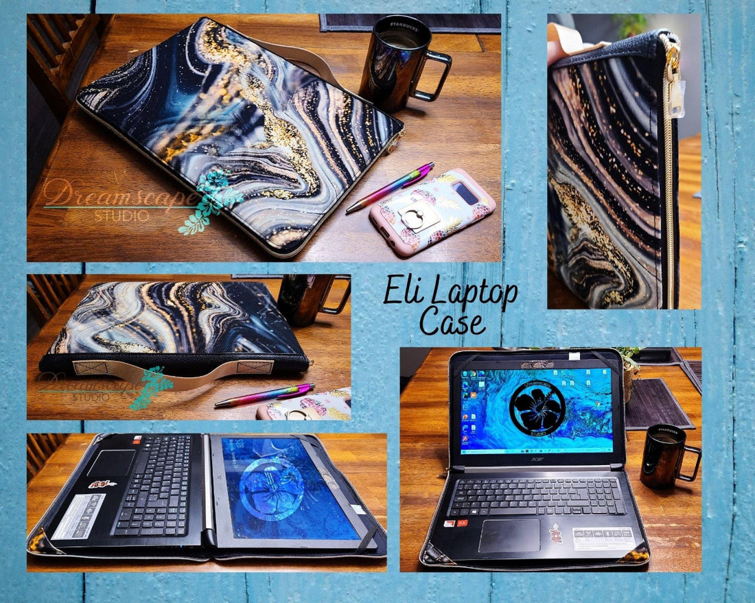 Eli Laptop Case PDF sewing pattern (includes a video!)