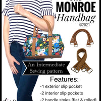 Monroe Handbag PDF Sewing Pattern (includes a video!)