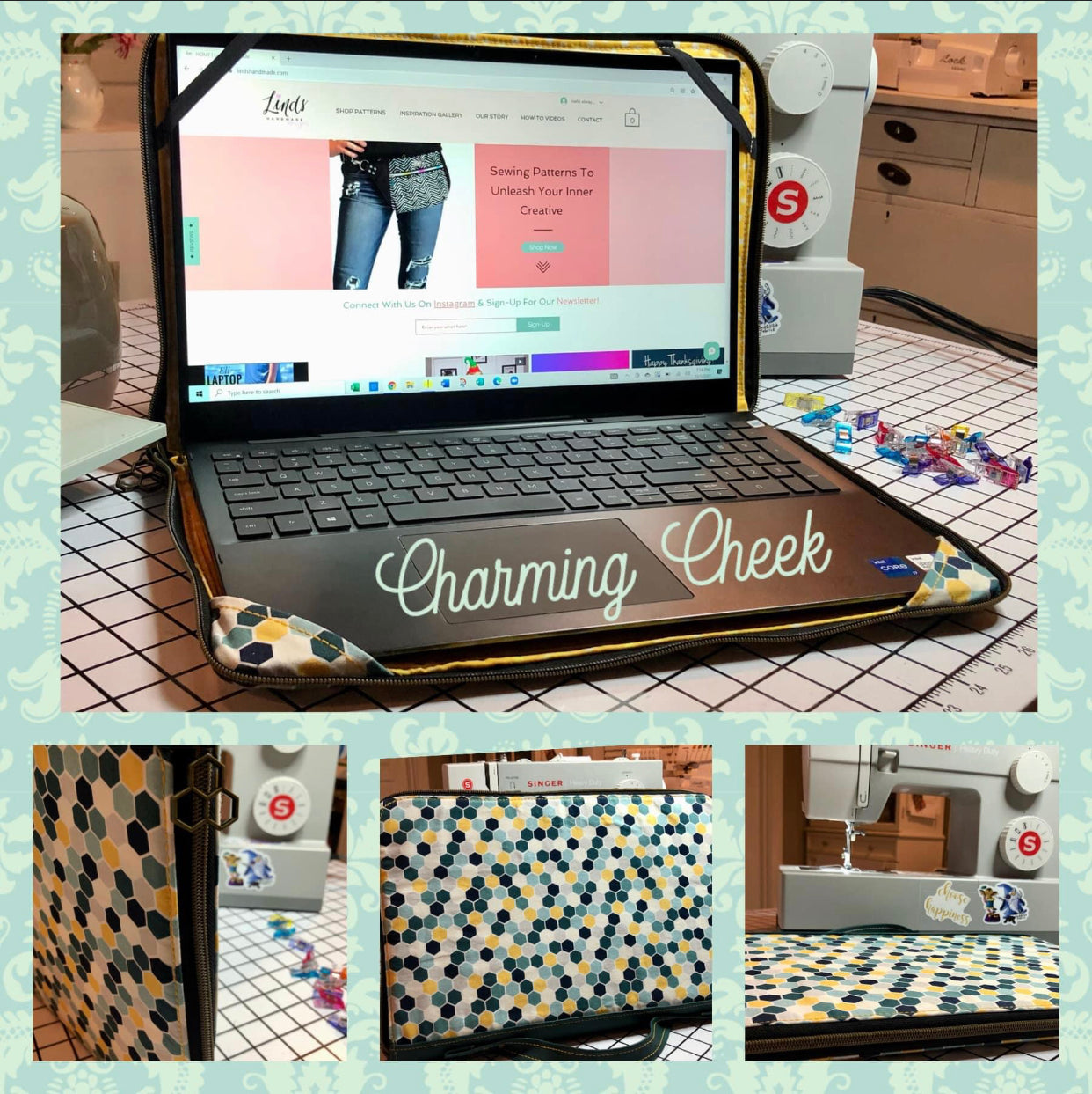 Eli Laptop Case PDF sewing pattern (includes a video!) – Linds Handmade ...