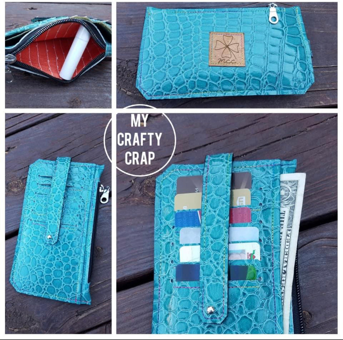 Coin Pouch with Snap Closure PDF Template
