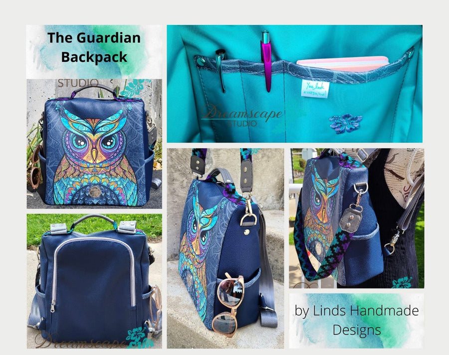 Guardian Bag Pattern Guardian Anti-theft Backpack PDF Sewing Pattern (includes SVGs, A0, Pr ...