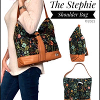 Stephie Shoulder Bag PDF sewing pattern (includes SVGs for leather parts)