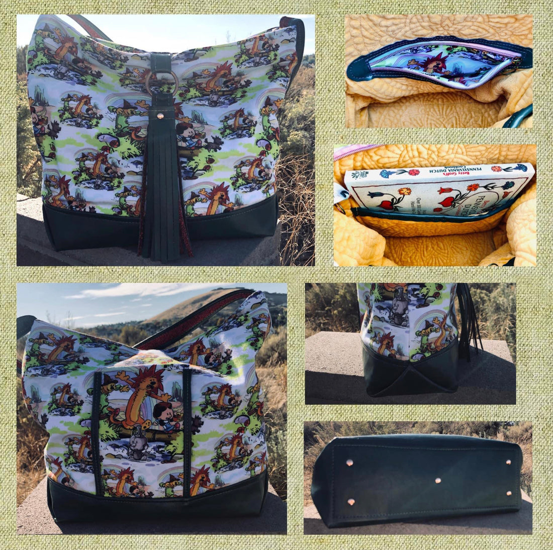 Stephie Shoulder Bag PDF sewing pattern (includes SVGs for leather parts)