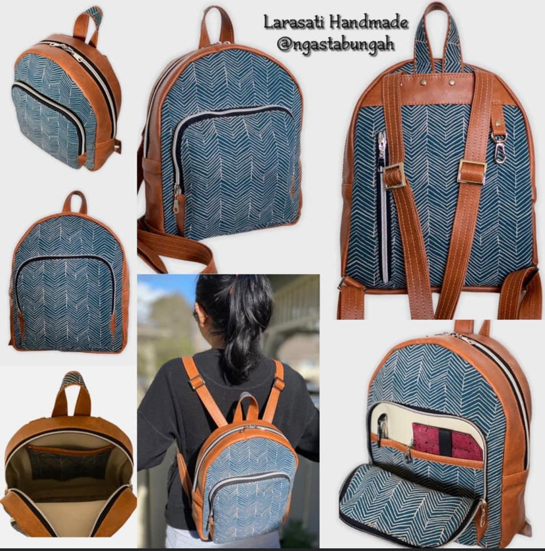 Magali Mini Backpack / Cross Bag PDF Sewing Pattern Small 