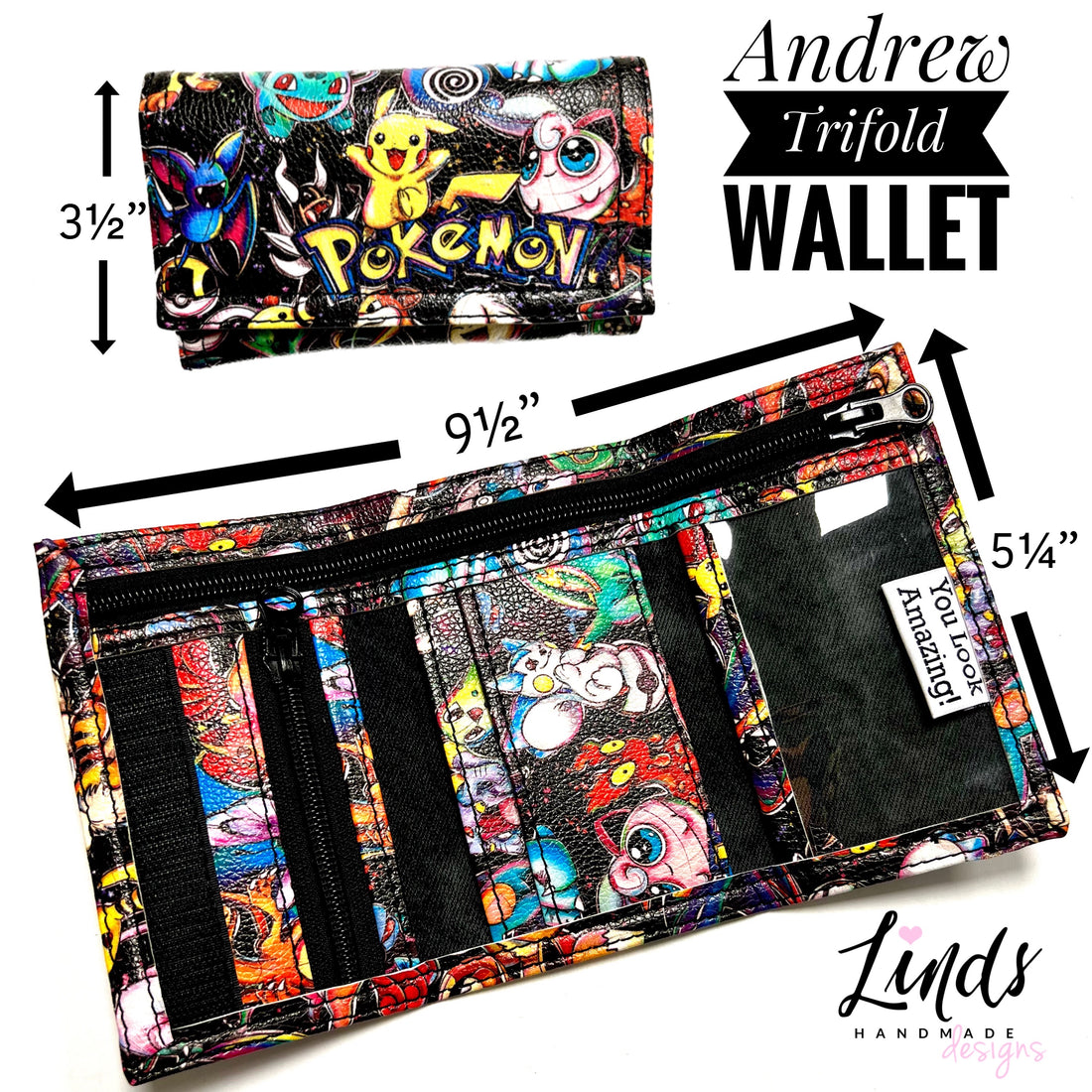 Andrew Trifold Wallet PDF Sewing Pattern (includes SVGs, A0, Projector Files and video!)