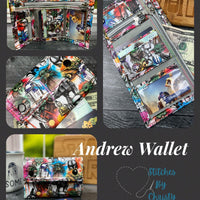 Andrew Trifold Wallet PDF Sewing Pattern (includes SVGs, A0, Projector Files and video!)