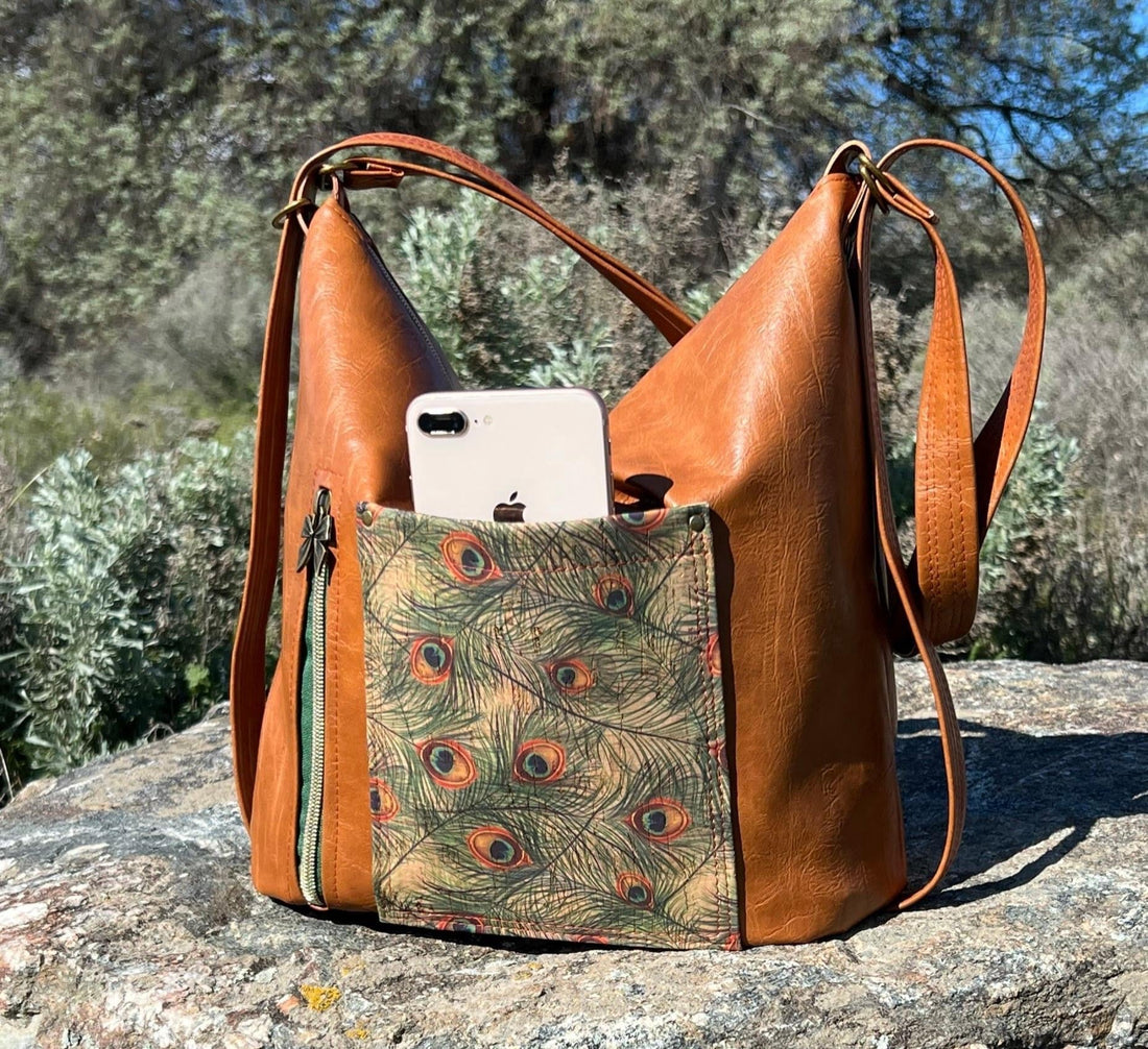 Convertible Backpack Paper Patterns Krystal Convertible Bag PAPER PATTERN (includes video!) – Linds ...