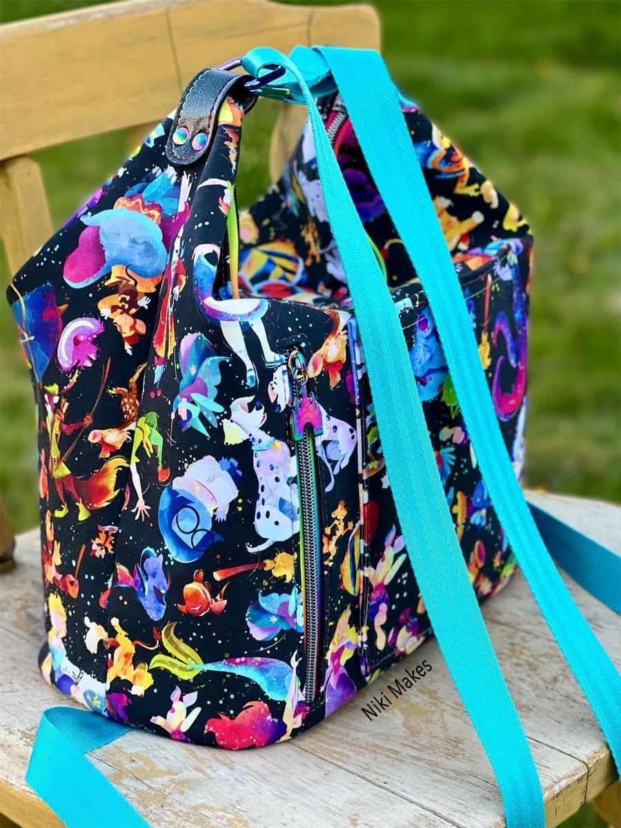 Convertible Backpack Paper Patterns Krystal Convertible Bag PAPER PATTERN (includes video!) – Linds ...