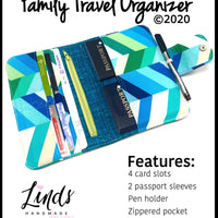 Family Travel Organizer PAPER PATTERN