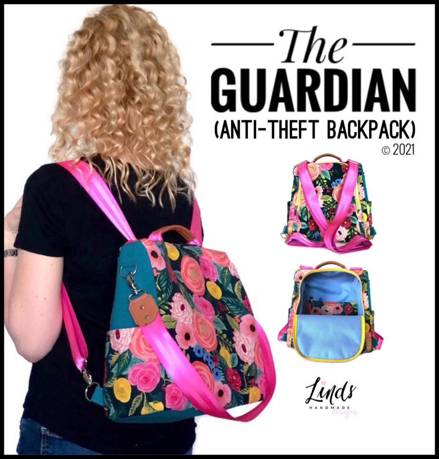 Guardian Anti-theft Backpack PAPER PATTERN