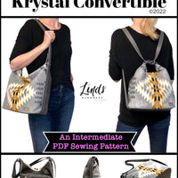 Krystal Convertible Bag PDF sewing pattern (includes SVGs and video!)